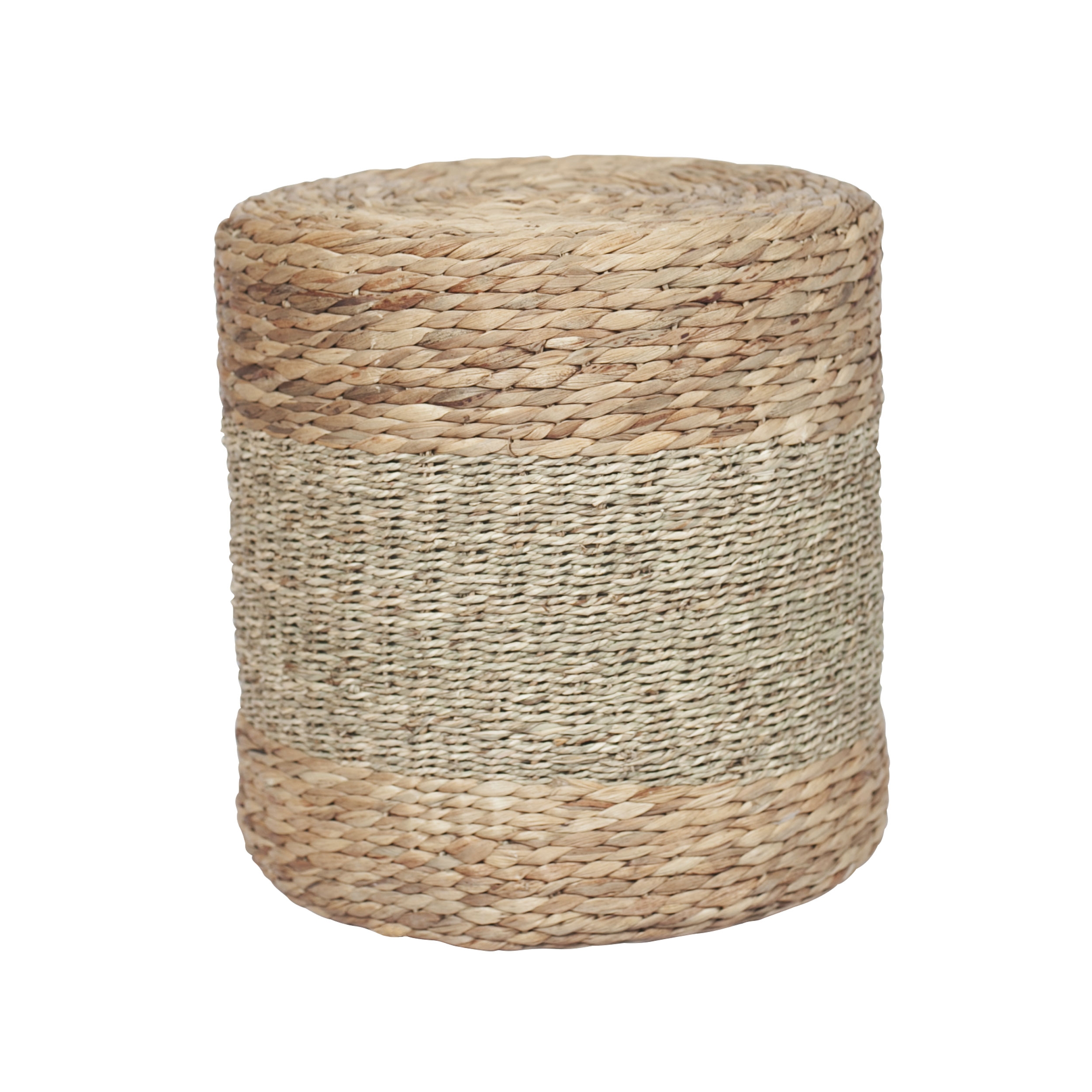 RENDEZ VOUS DECO Pouf rond en fibre naturelle D40 cm - Nelson - Beige