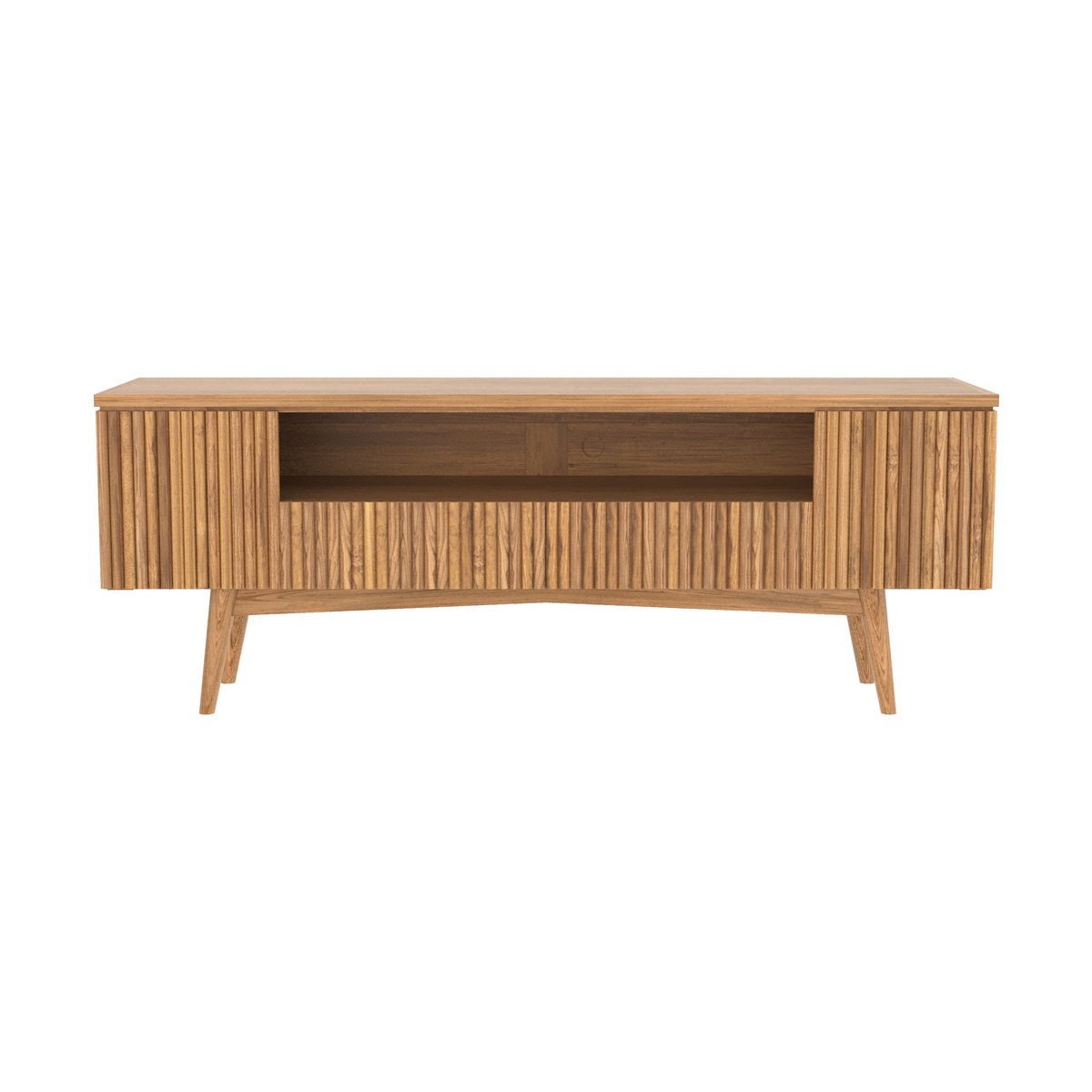 RENDEZ VOUS DECO Meuble TV en bois de teck 150 cm