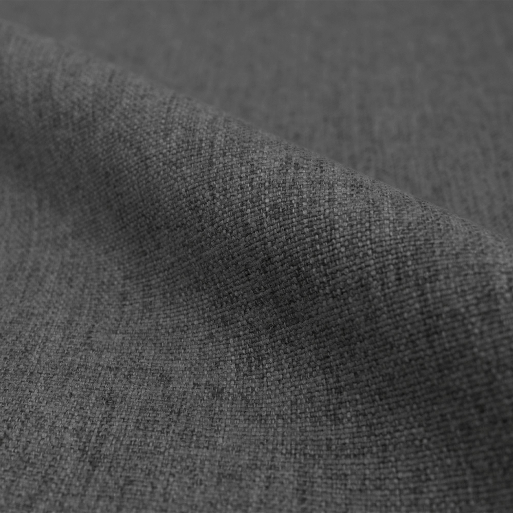 Chaise Pipo en tissu gris foncé (lot de 2)