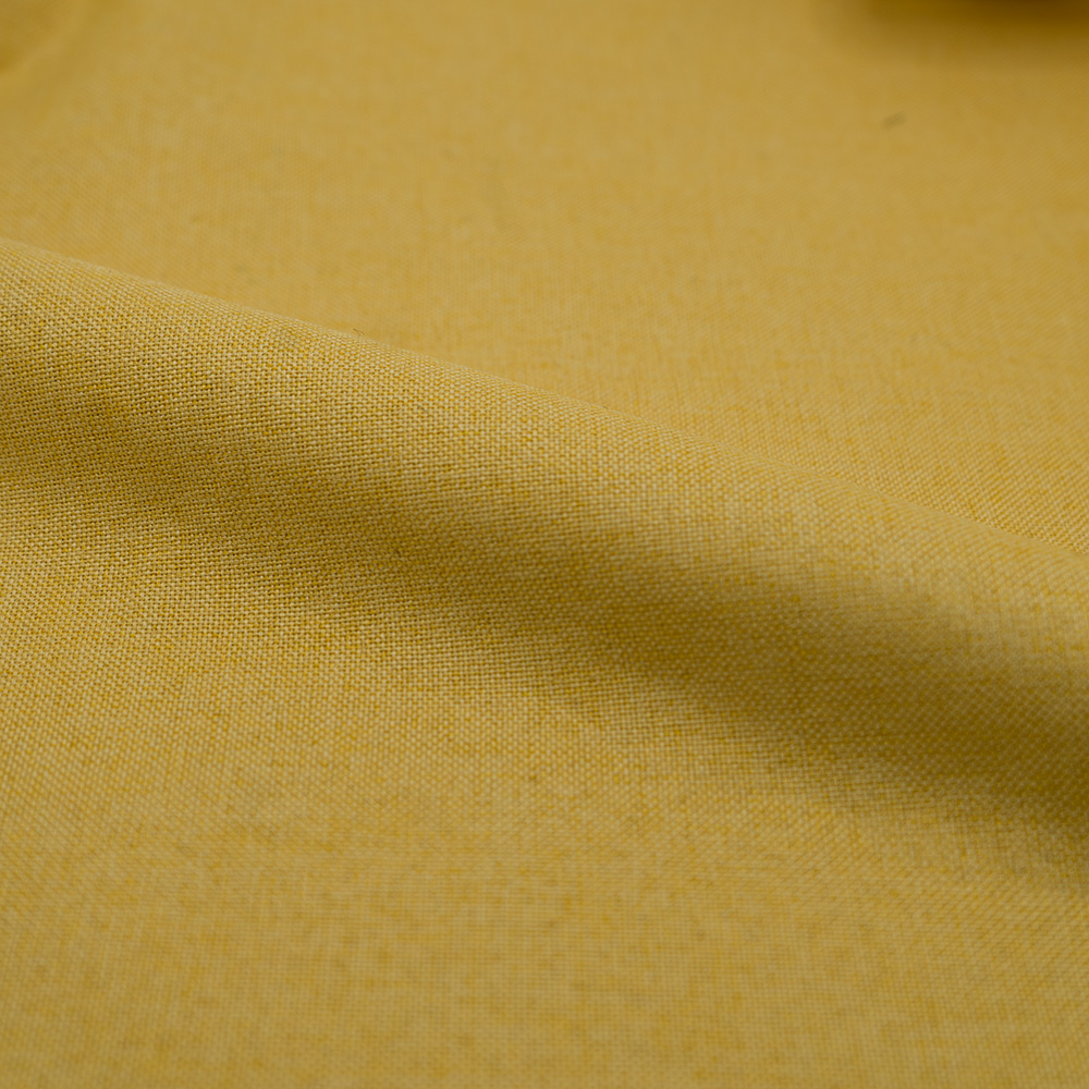Chaise Cozy en tissu jaune (lot de 2)