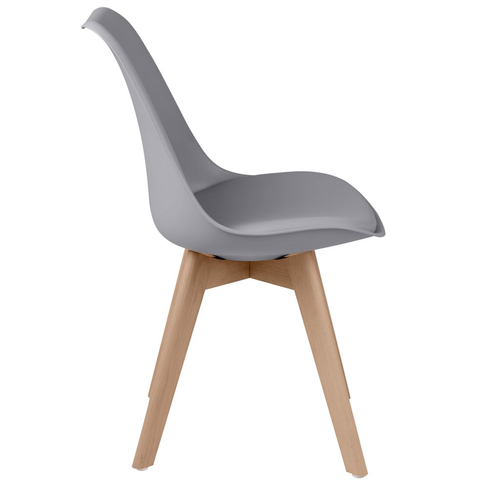 achat chaise scandinave grise
