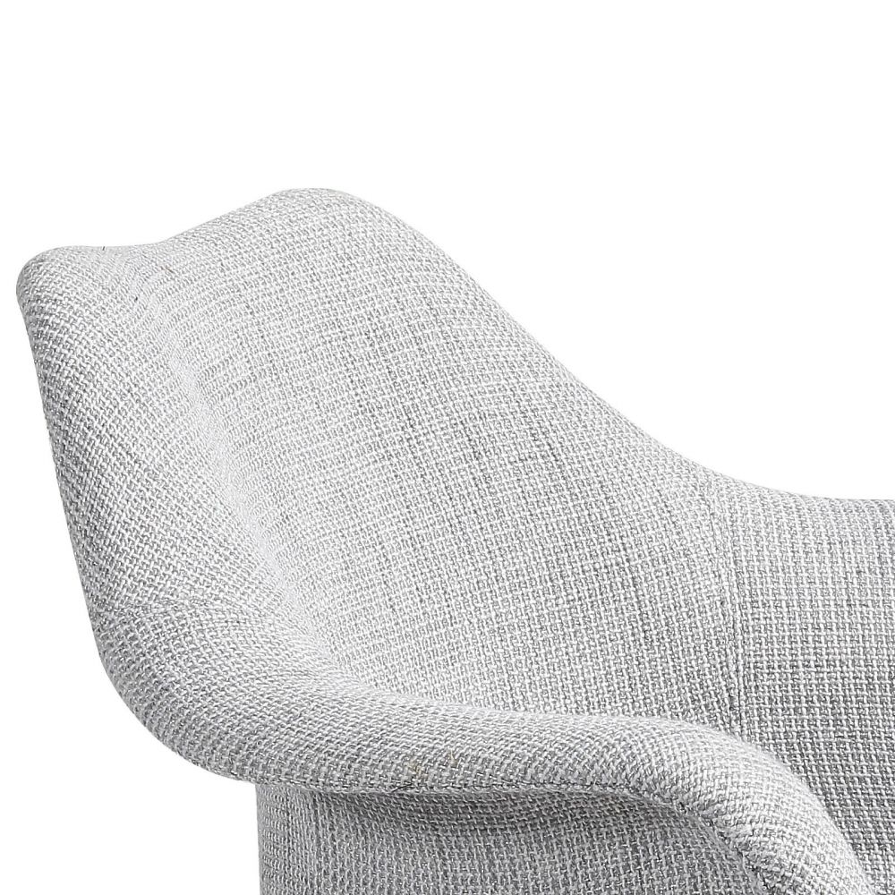 achat chaise tissu gris