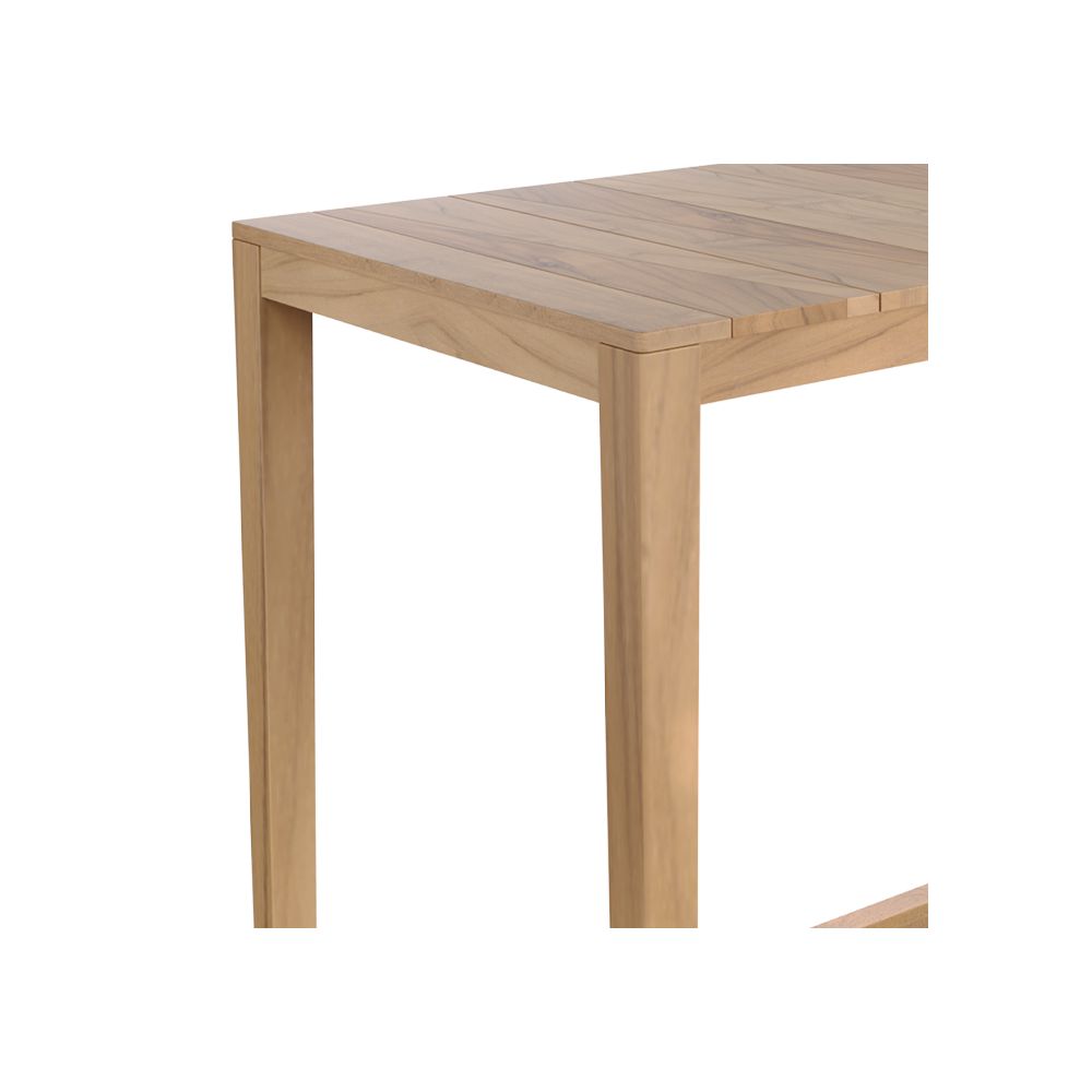 achat de table de bar exterieur rectangulaire 120 cm bois de teck massif