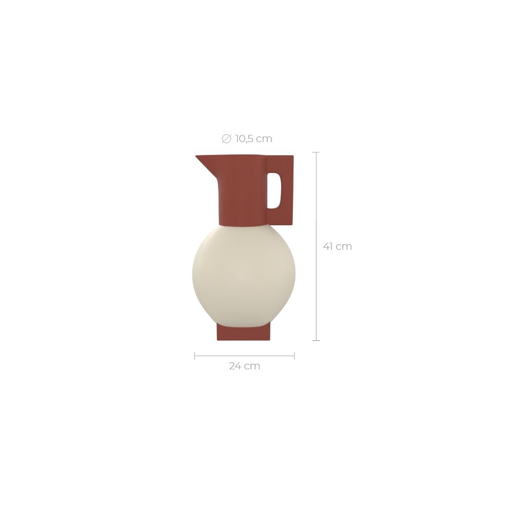 achat de vase terre cuite h 41 cm