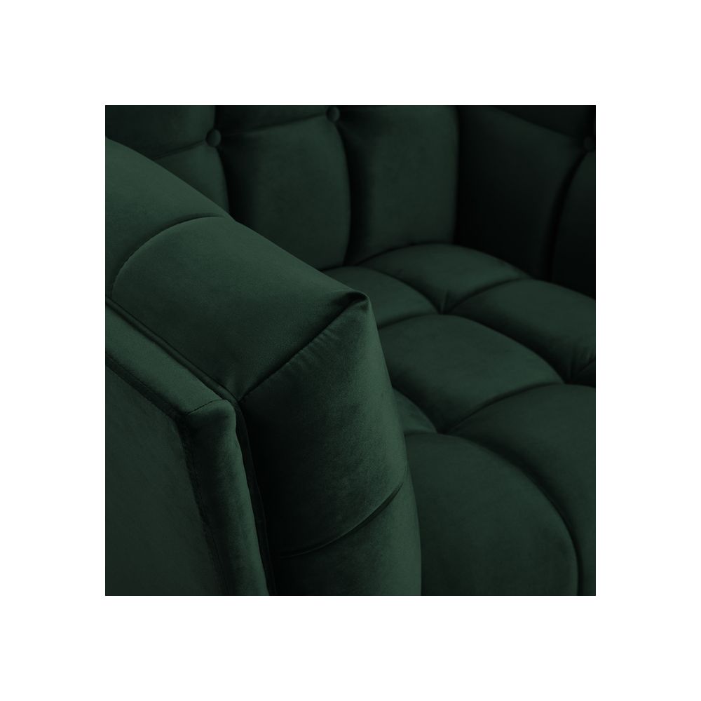achat fauteuil molletonne velours vert