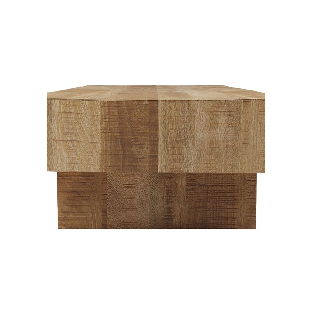 achat table basse rectangulaire bois manguier