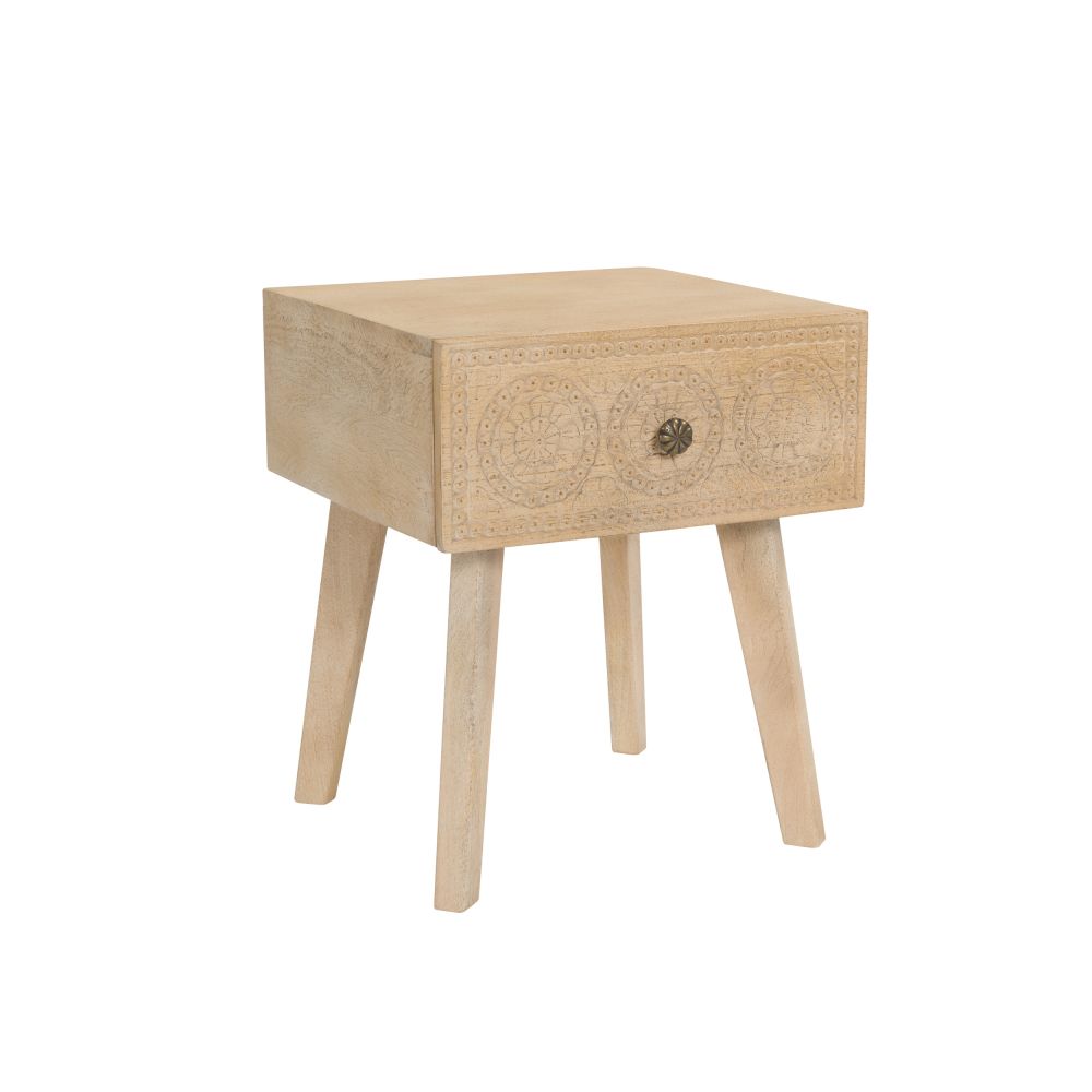 achat table de chevet en bois clair
