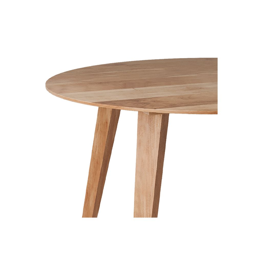 achat table manger ronde bois d acacia et metal 115 cm