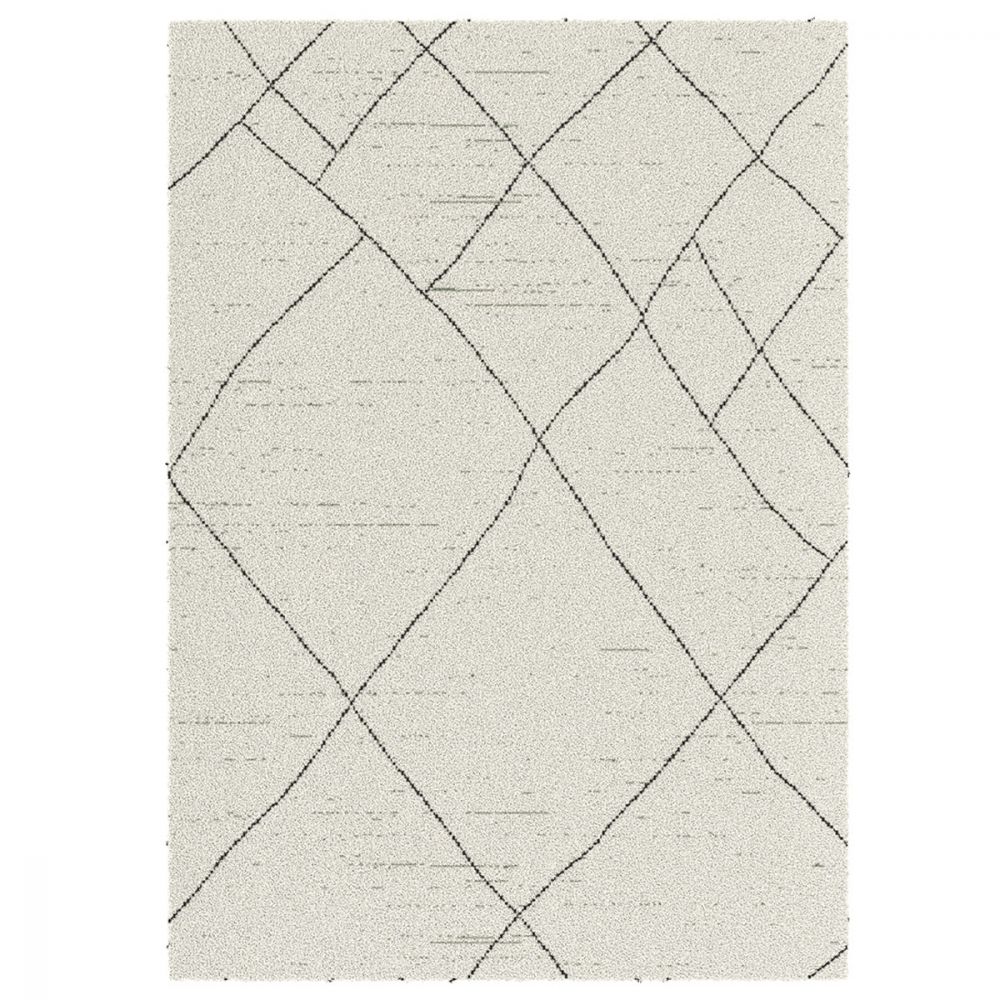 achat tapis blanc tisse a motifs blanc 160 cm 230 cm square