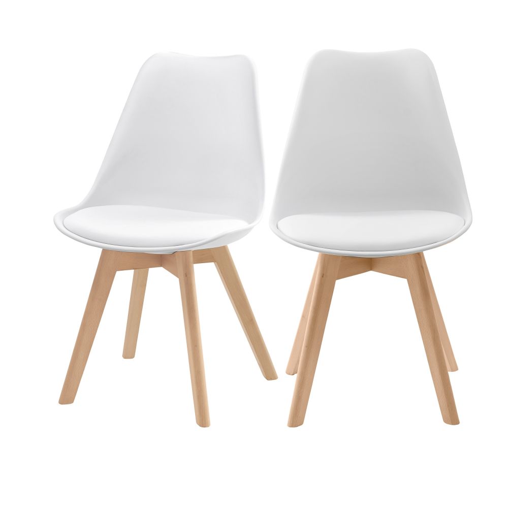acheter chaise blanche scandi bois design