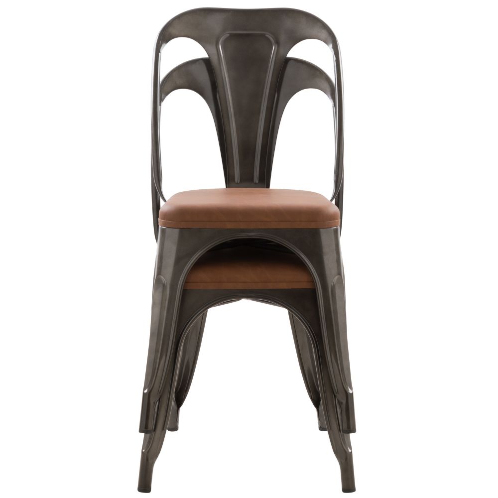 acheter chaise confortable grises et marron