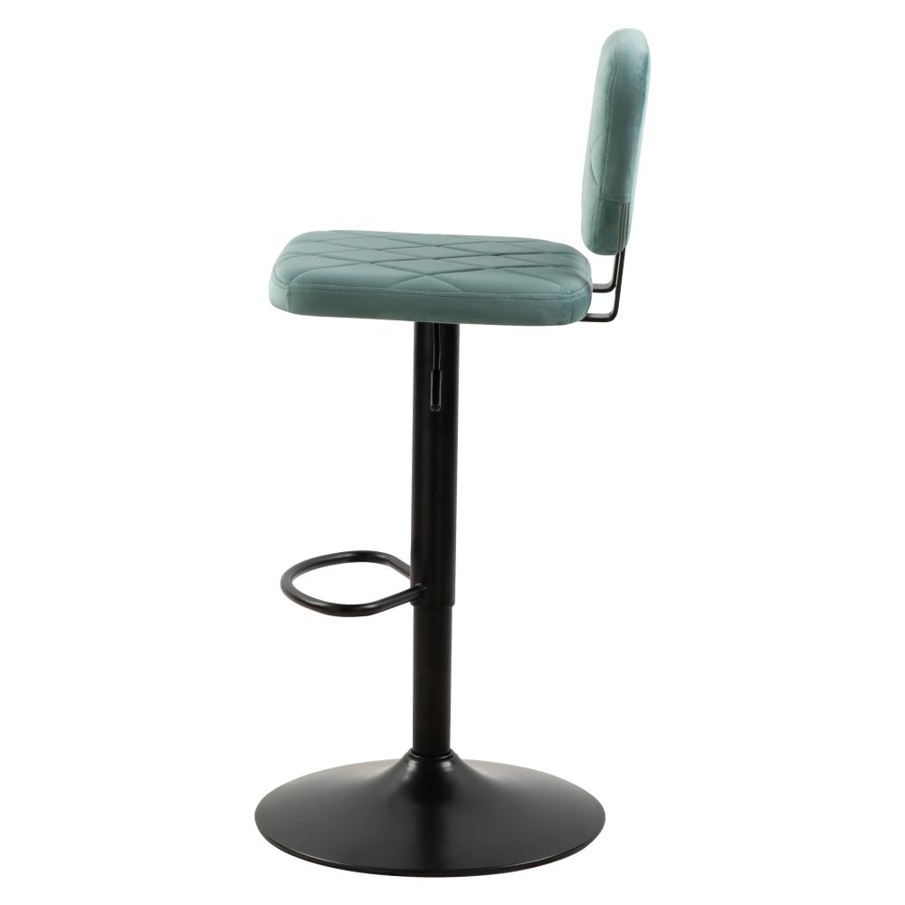 acheter chaise de bar confortable en velours vert