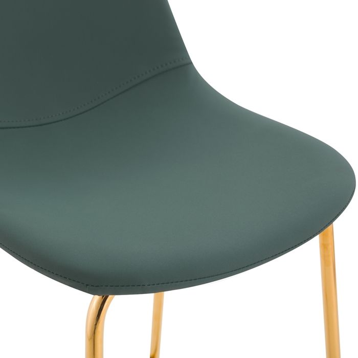 acheter chaise de bar verte art deco simili