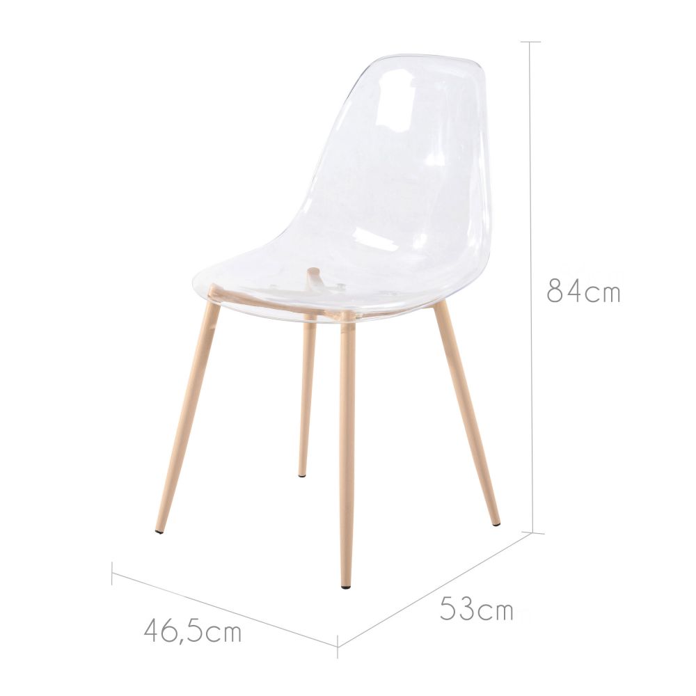acheter chaise design transparente