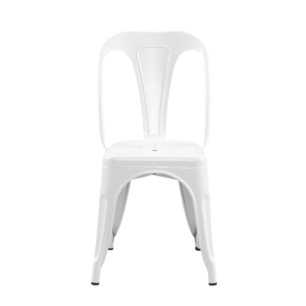 acheter chaise en metal blanc empilables