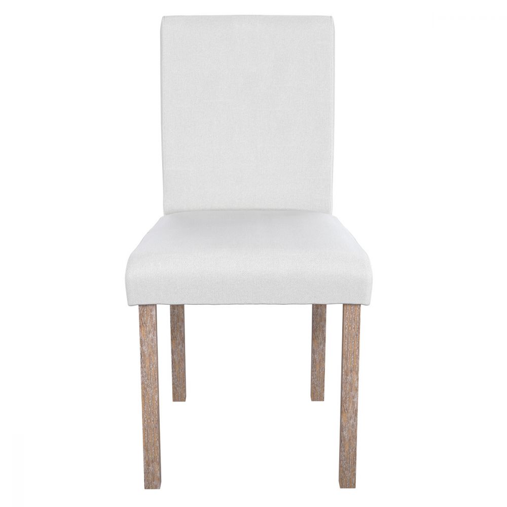 acheter chaise havane en tissu blanc et pieds en bois d hevea lot de 2