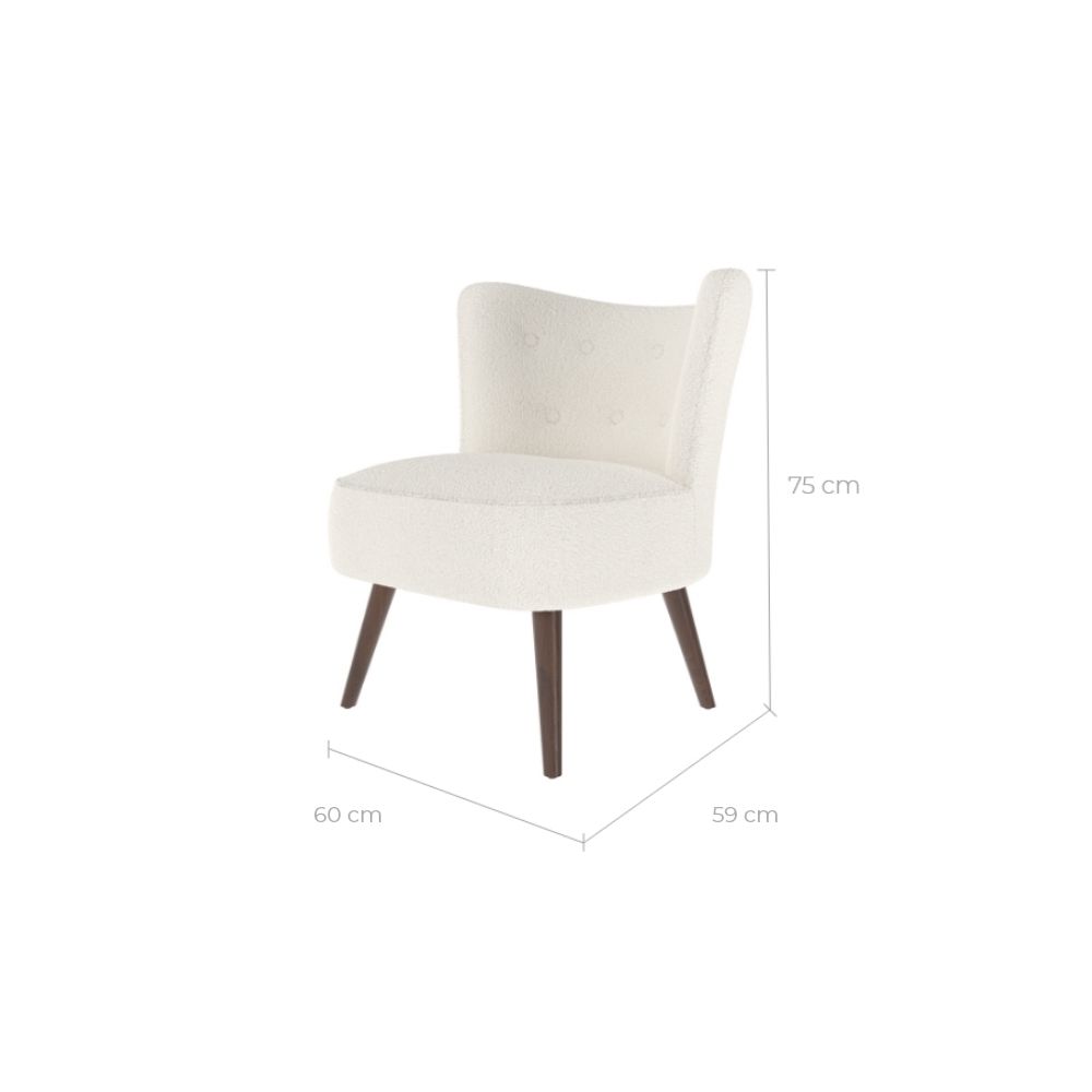 acheter fauteuil blanc laine boucl_ee design_1