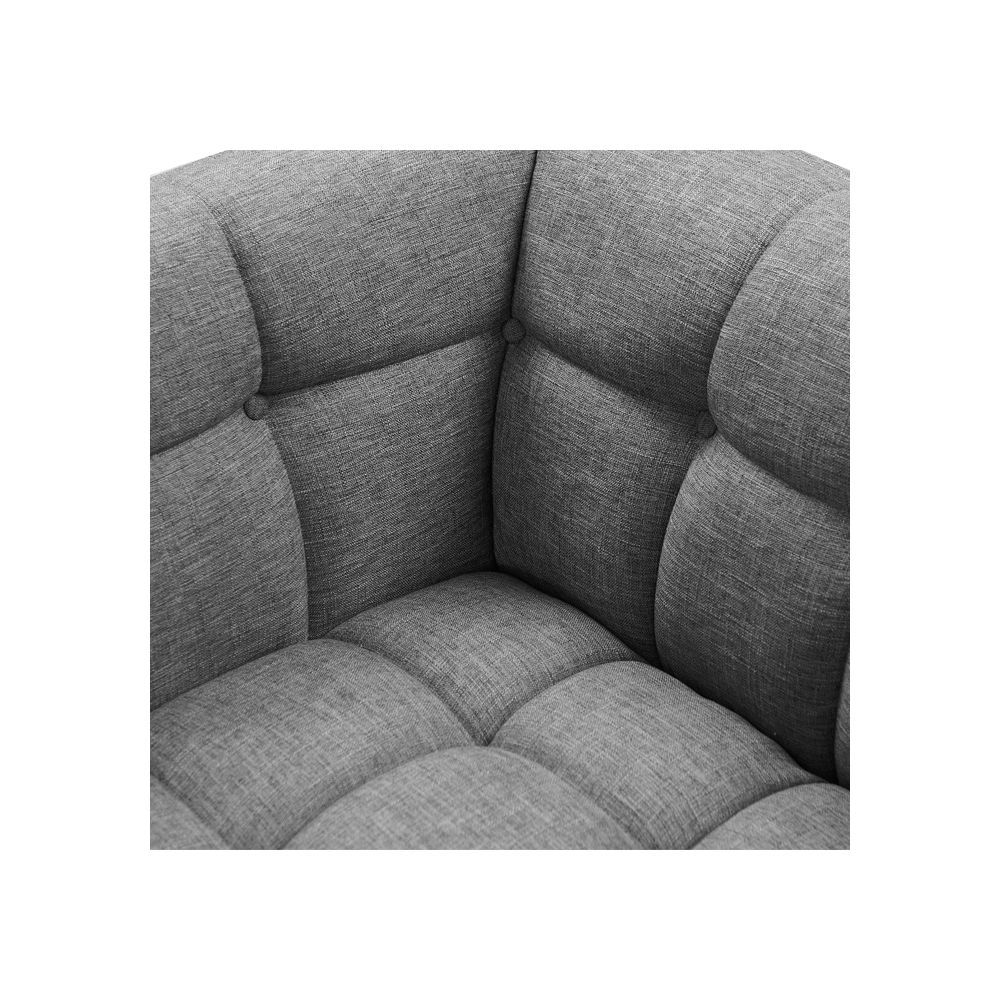 acheter fauteuil gris tissu