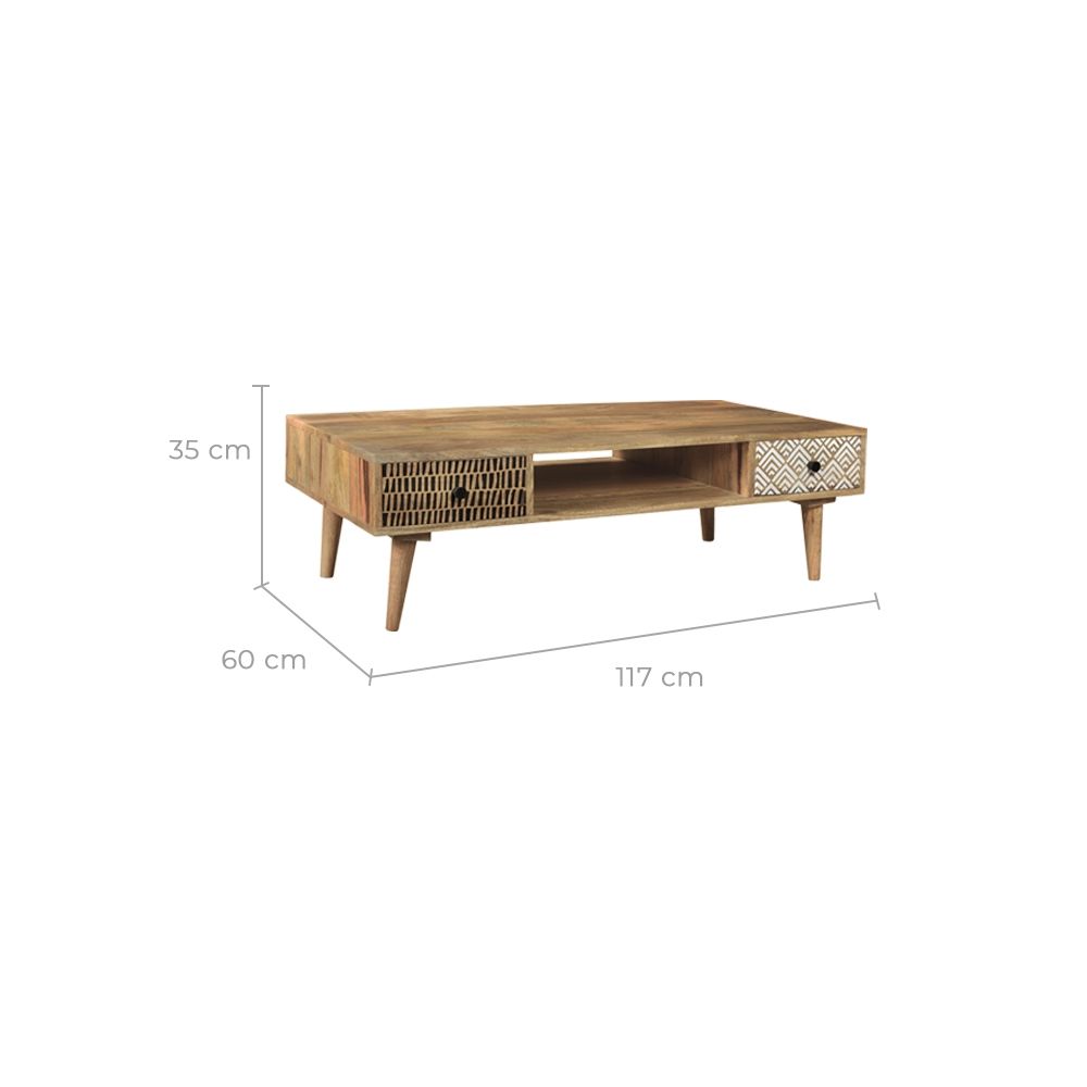 acheter table basse collection ethnique chic