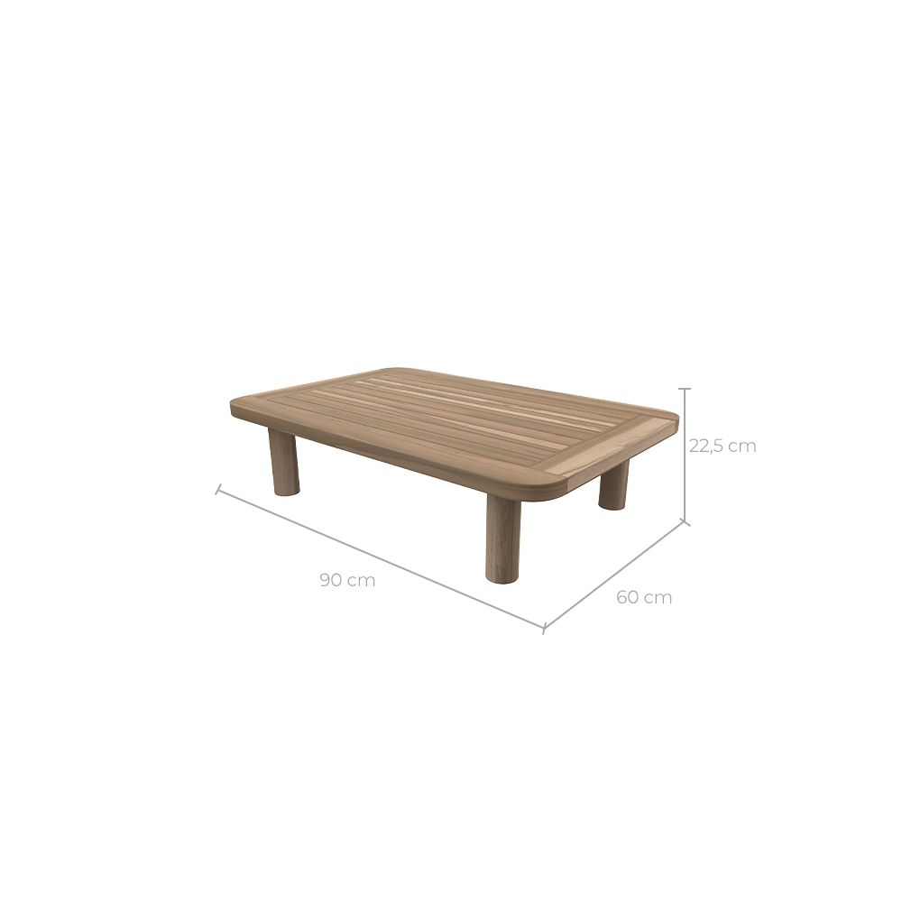 acheter table basse exterieure en bois de teck