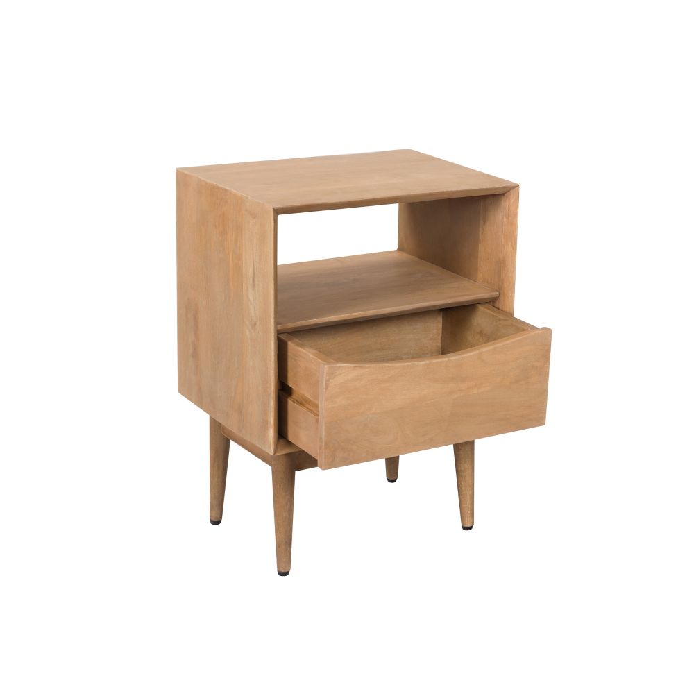acheter table de nuit en bois design
