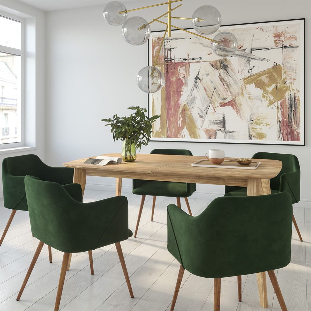 acheter table oman en bois clair extensible 150 180 cm
