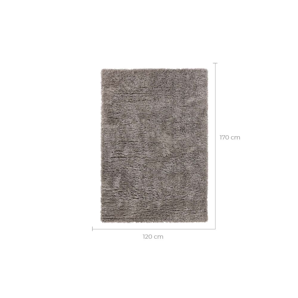 acheter tapis gris a poils longs 120 cm 170 cm