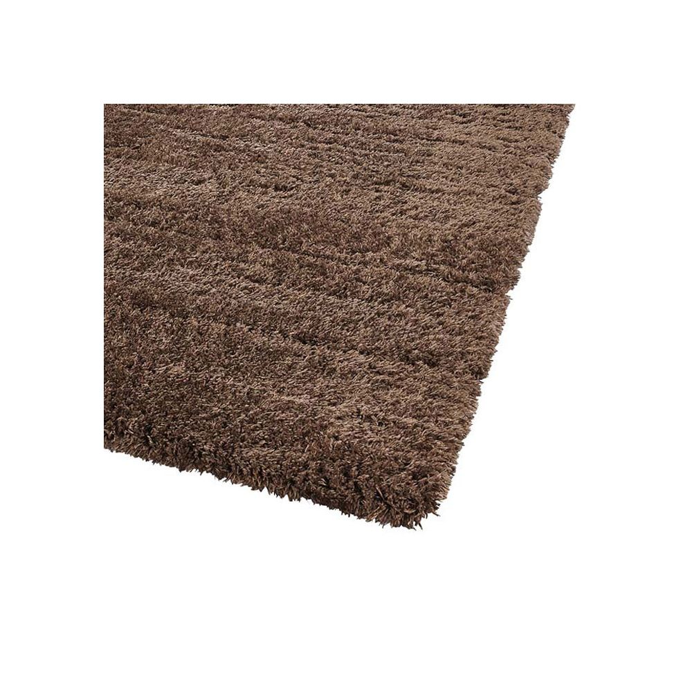 acheter tapis marron poils longs 160 230 cm