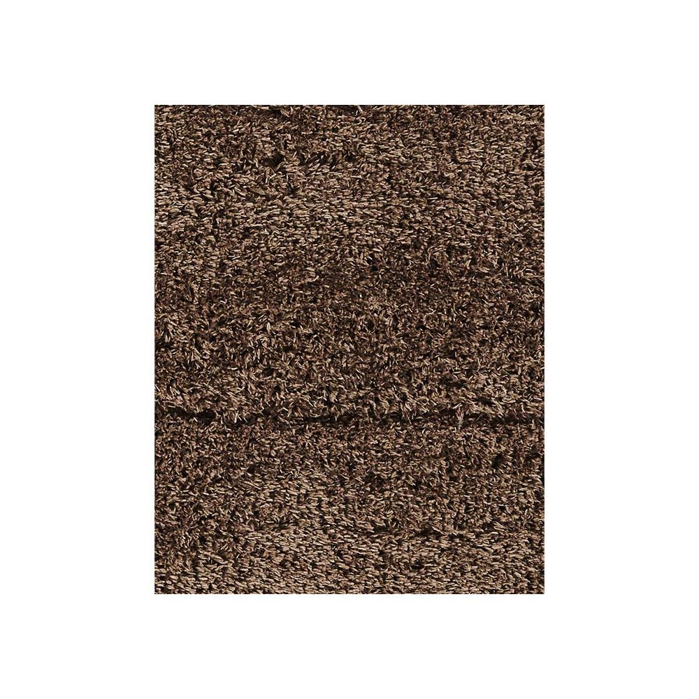 acheter tapis marron poils longs 160 cm 230 cm