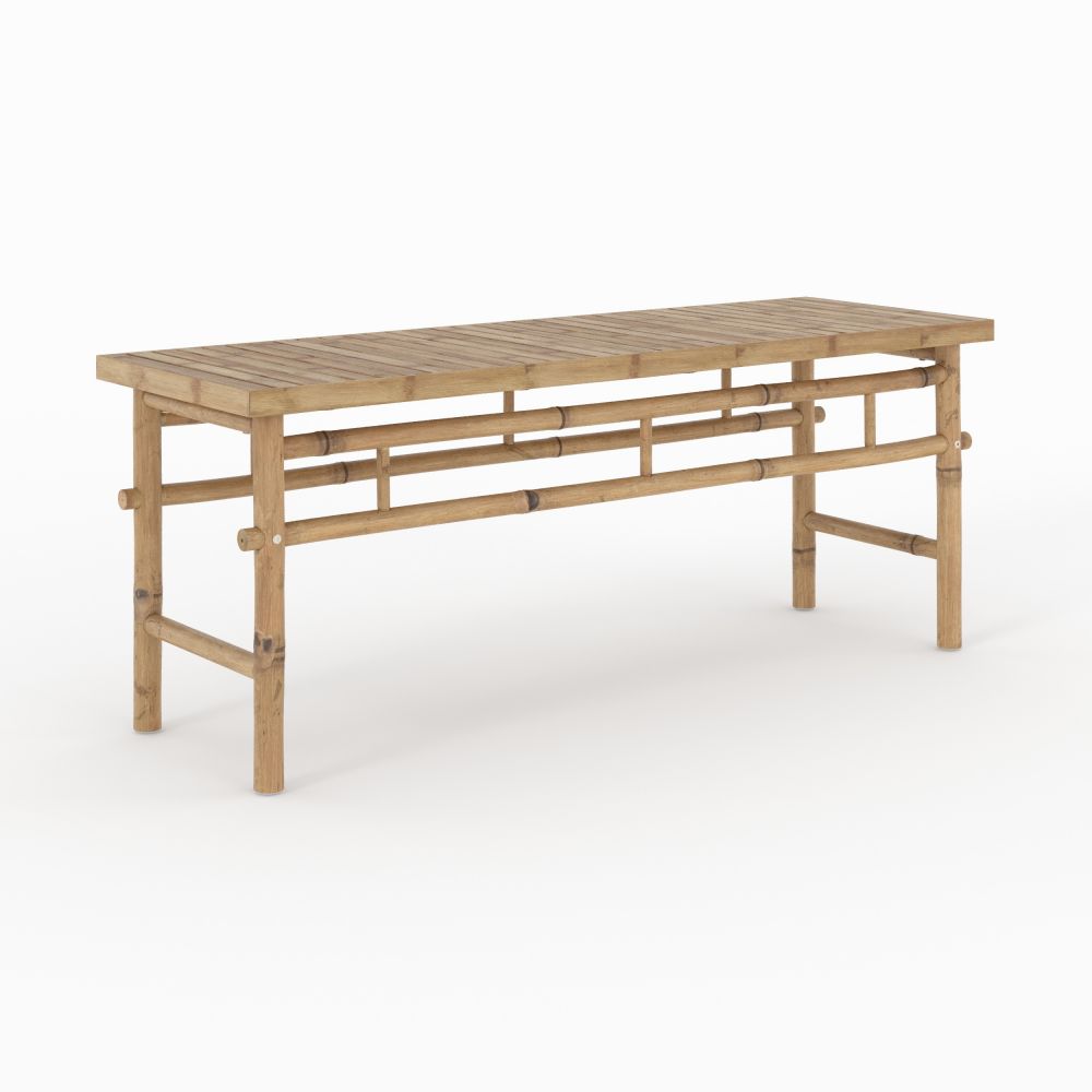 banc de jardin 2 places vadella bambou