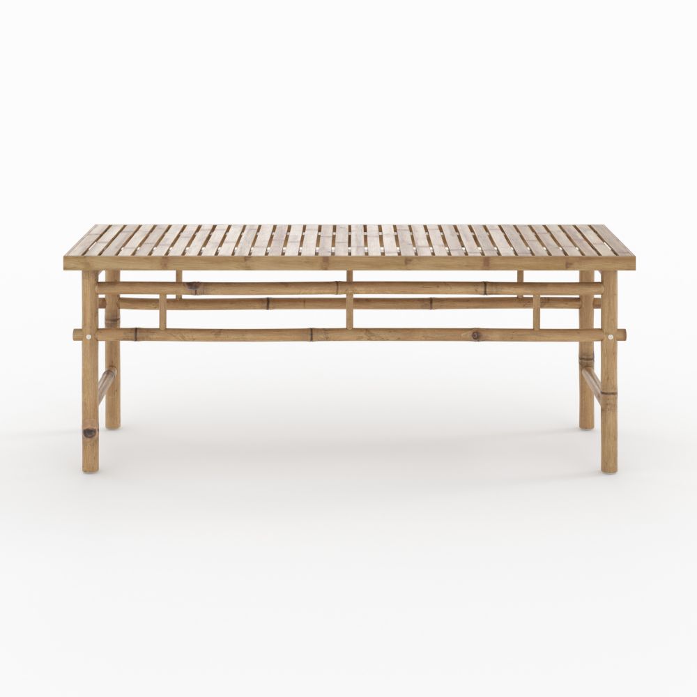 banc de jardin 2 places vadella en bambou