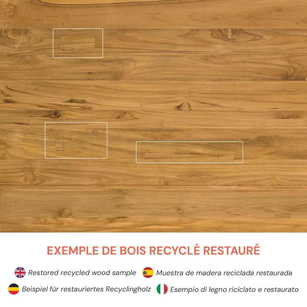 bois recycle table de jardin luma 10 places rdv deco