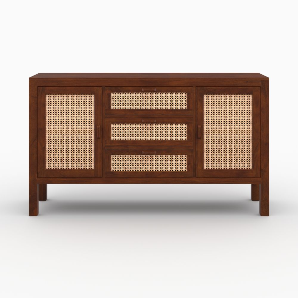buffet_tiki_style_vintage_cannage_manguier_bois