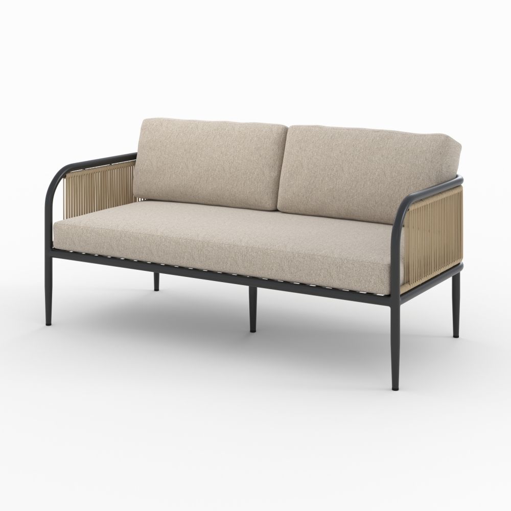 canape fauteuil table basse noire effet marbre 4 personnes