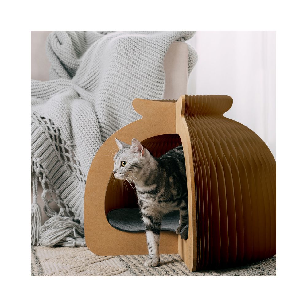 cat house pliable marron