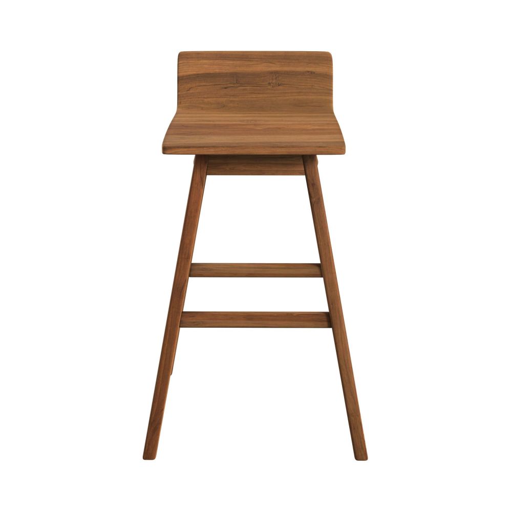 chaise de bar en bois de teck greta 72