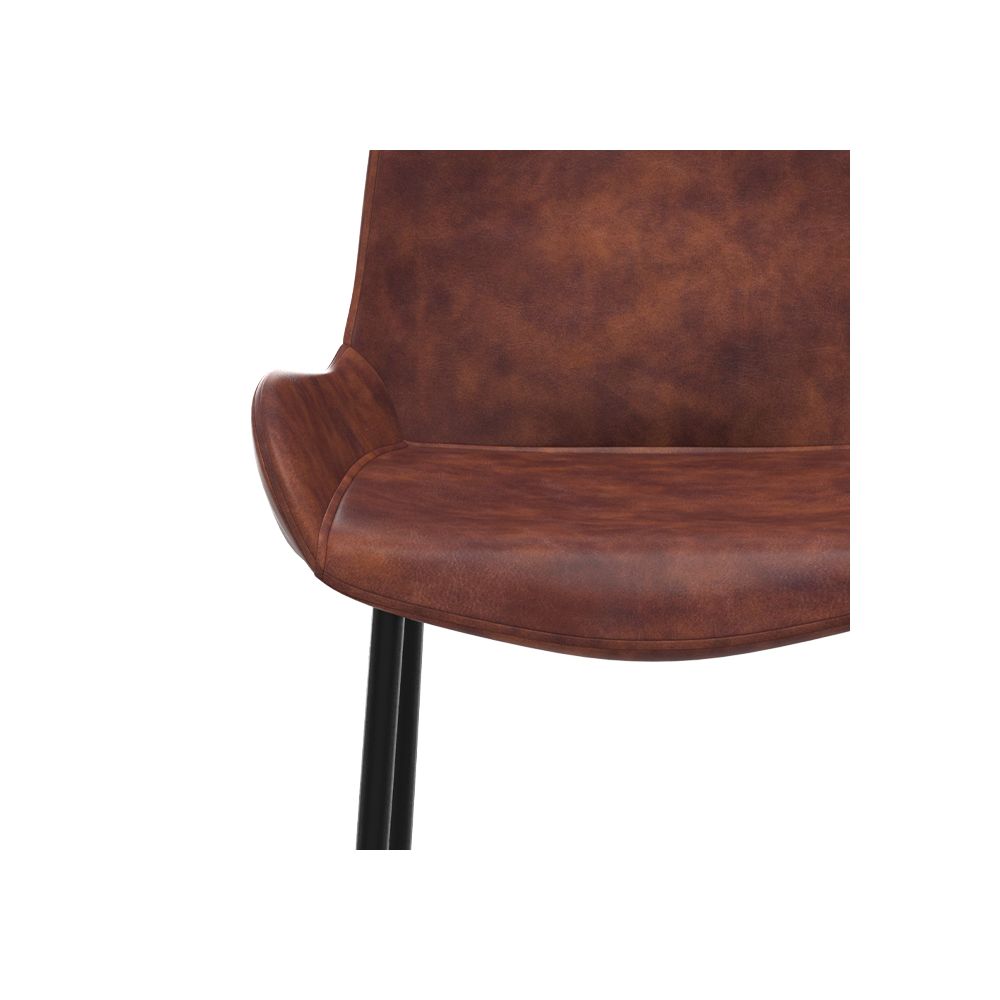 chaise de bar pirata en cuir synthetique 65 cm