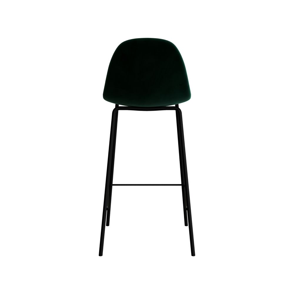 henrik chaise de bar velours vert
                            
