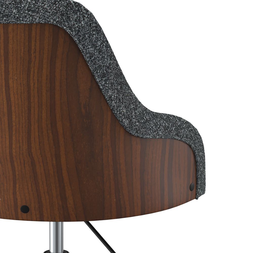 chaise de bureau en tissu gris pivotante reglable ninon_1