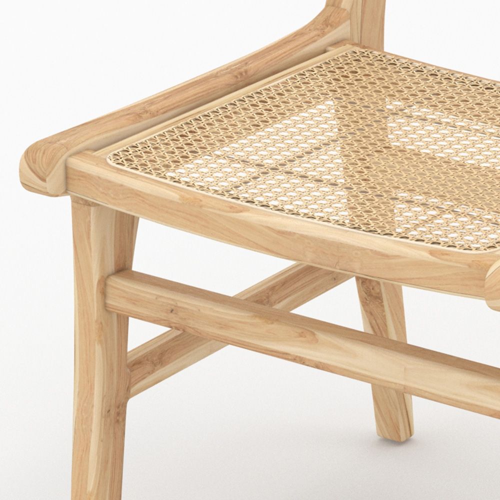 chaise duo kyla bois et rotin