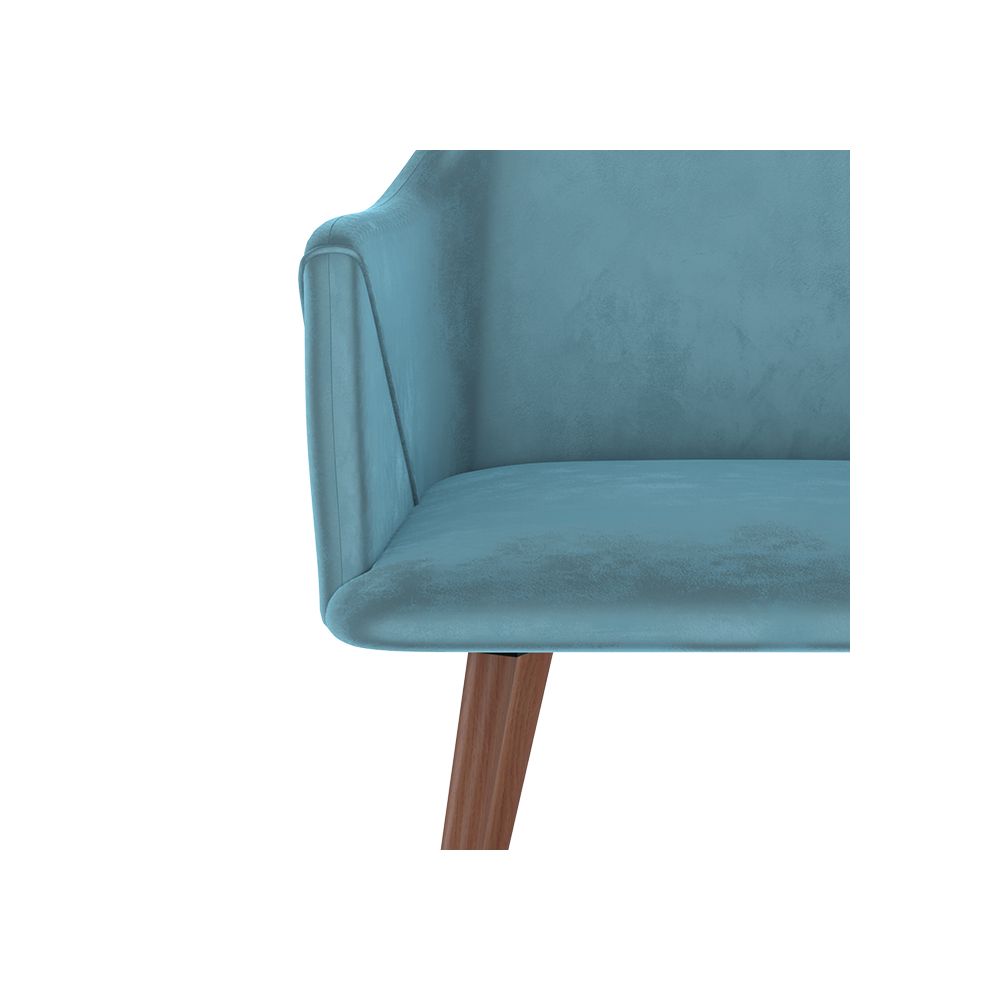 chaise en lot de 2 en bleu daisy