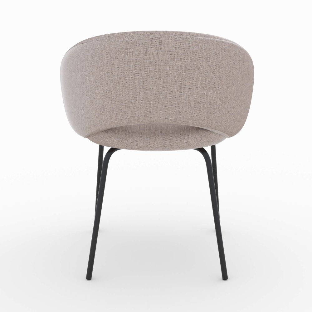 chaise en tissu beige chine milly rendez vous deco