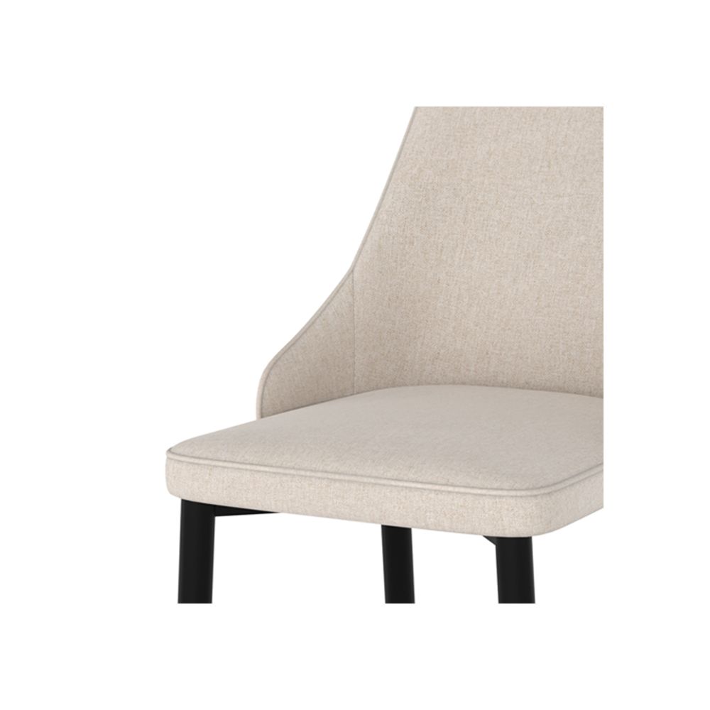chaise en tissu beige pipo confort