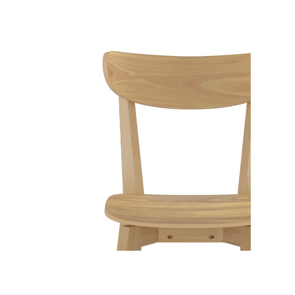 chaise lot de 2 tabata scandinave bois clair
