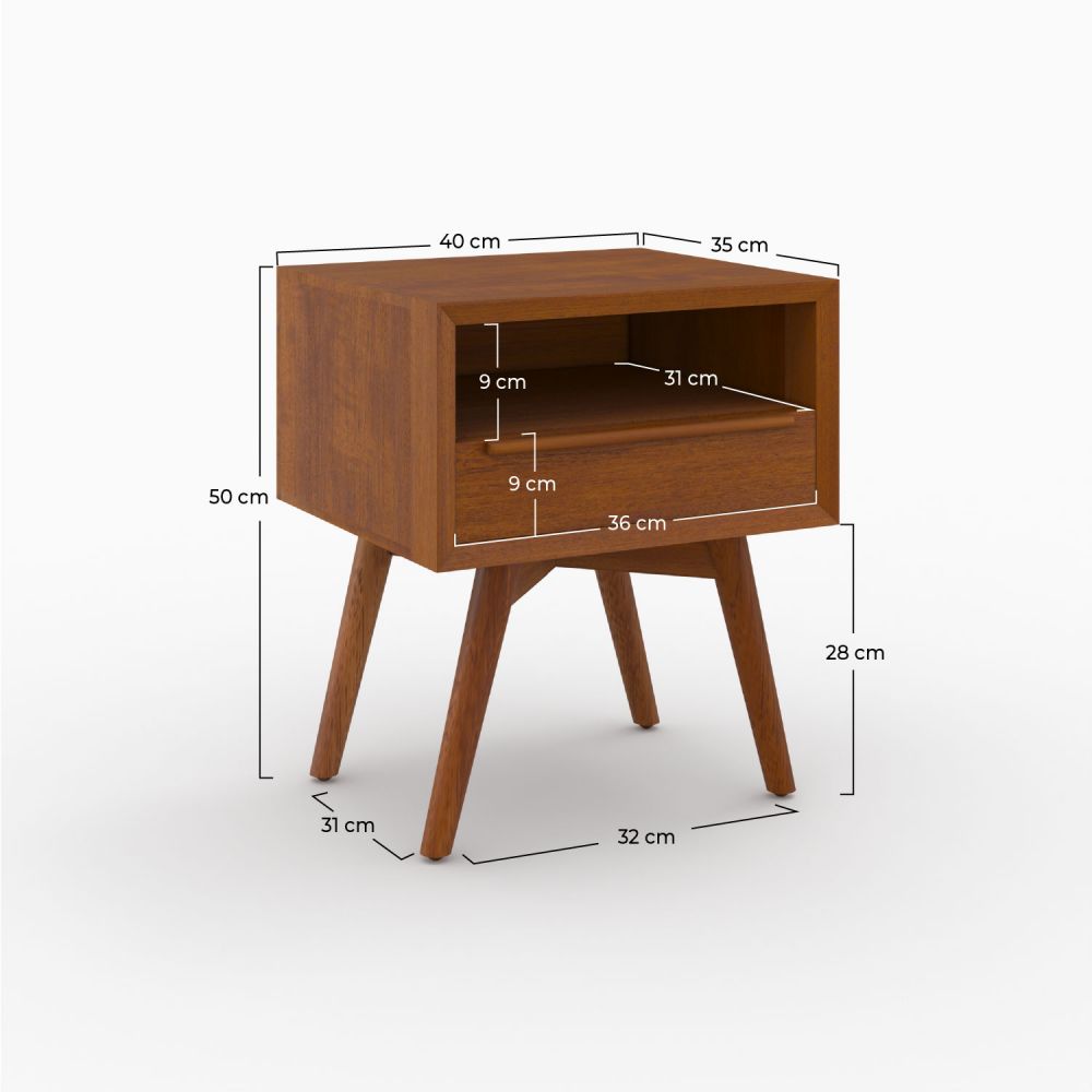 chevet waya en bois de teck massif rendez vous deco