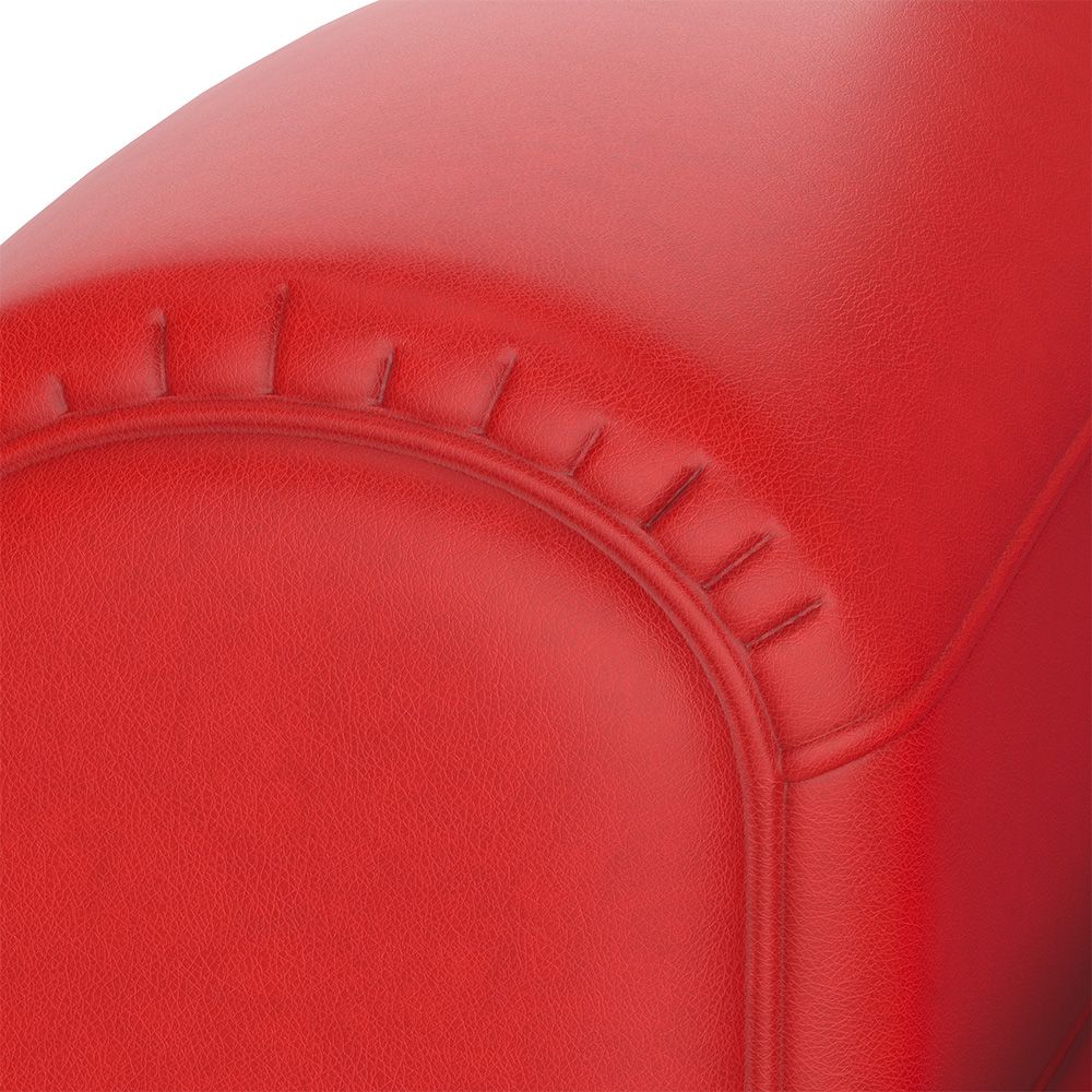 club fauteuil cuir rouge