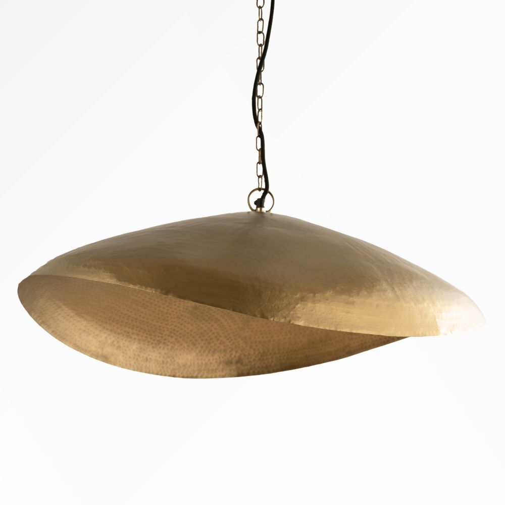 elora suspension en metal dore 72 cm