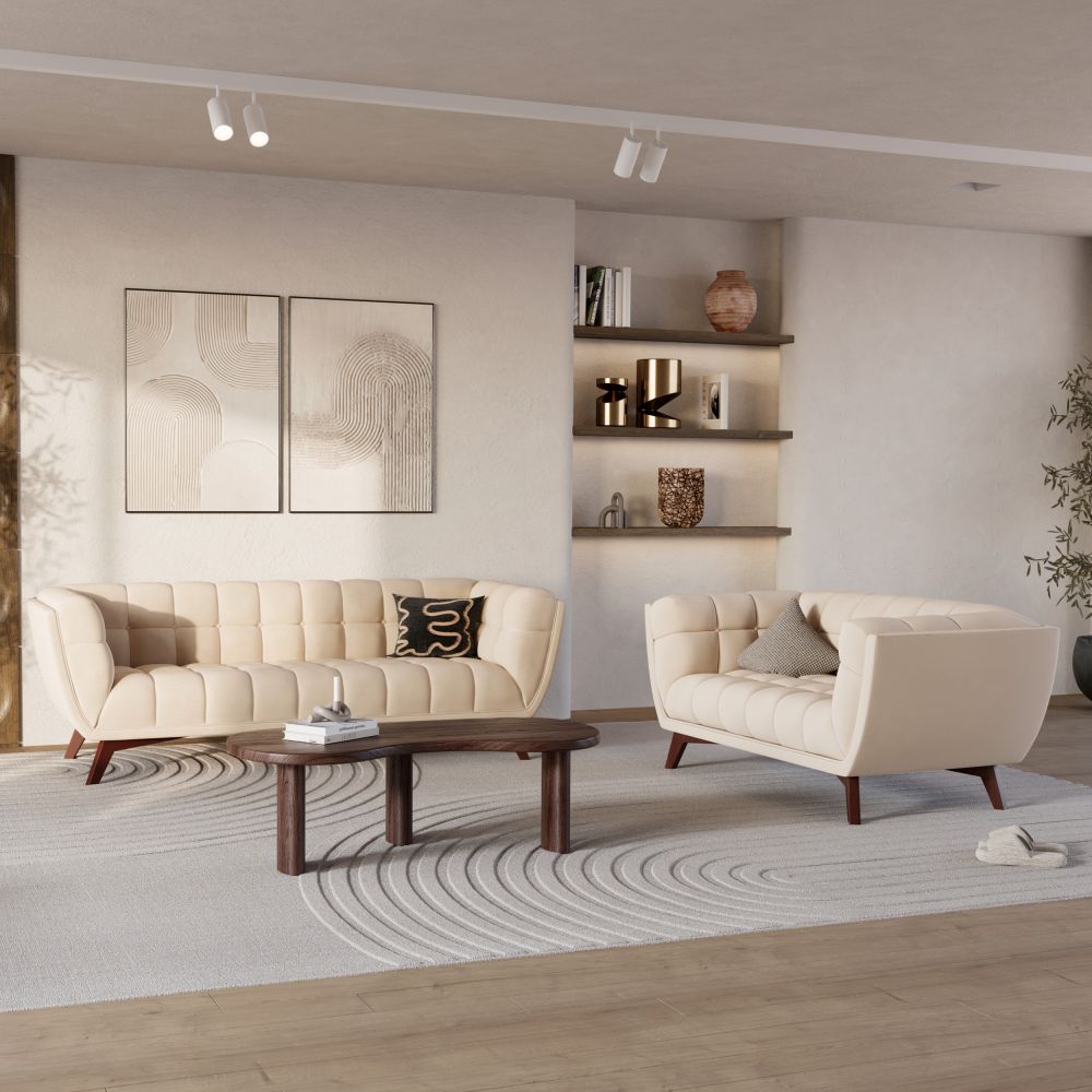 ensemble canape fauteuil mona beige