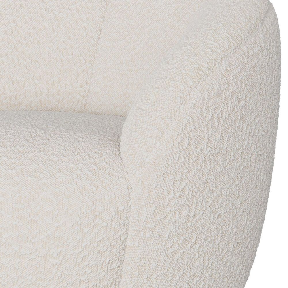 fauteuil yse en tissu boucle blanc confortable