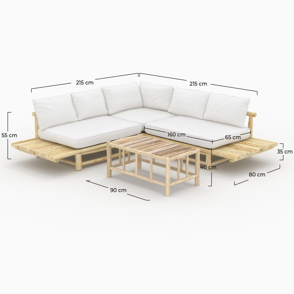 ily salon de jardin 4 personnes en bois de teck